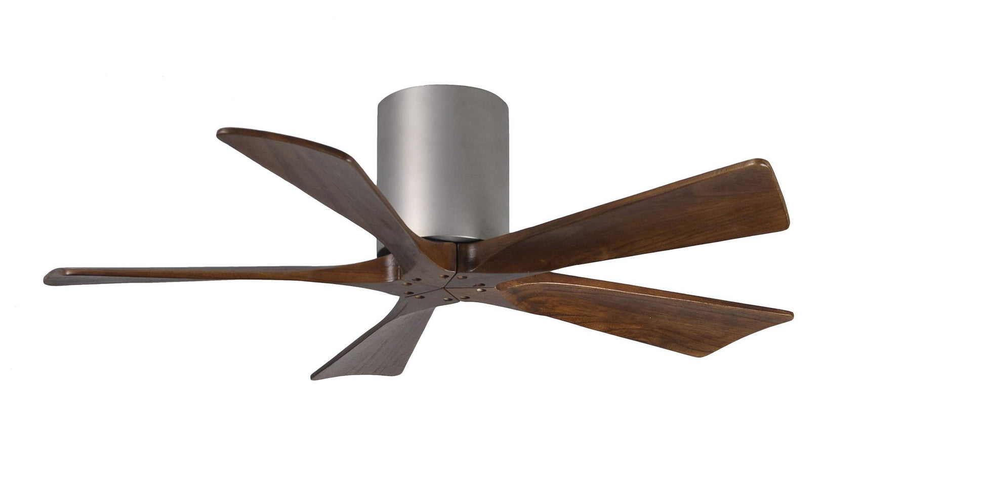 IR5H-BN-WA-42 Atlas Irene 42" Ceiling Fan in Brushed Nickel with Walnut Tone Blades