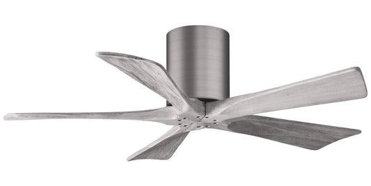 IR5H-BP-BW-42 Atlas Irene 42" Ceiling Fan in Brushed Pewter with Barnwood Tone Blades