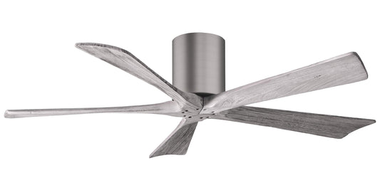 IR5H-BP-BW-52 Atlas Irene 52" Ceiling Fan in Brushed Pewter with Barnwood Tone Blades