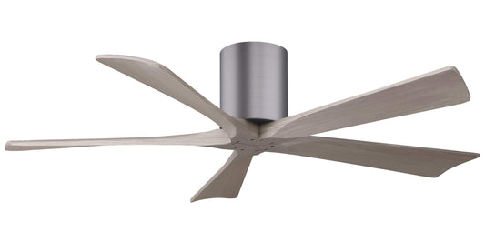 IR5H-BP-GA-52 Atlas Irene 52" Ceiling Fan in Brushed Pewter with Gray Ash Blades