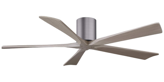 IR5H-BP-GA-60 Atlas Irene 60" Ceiling Fan in Brushed Pewter with Gray Ash Blades