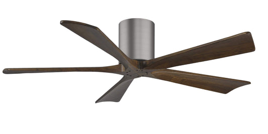 IR5H-BP-WA-52 Atlas Irene 52" Ceiling Fan in Brushed Pewter with Walnut Blades