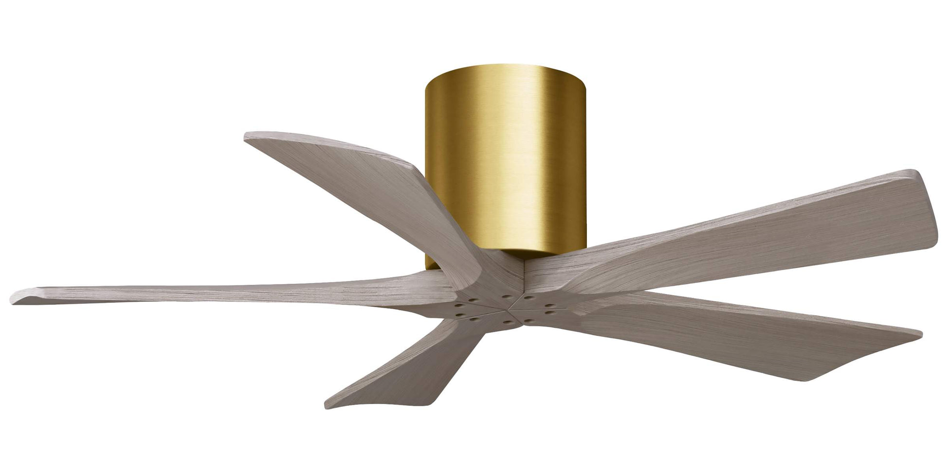 IR5H-BRBR-GA-42 Atlas Irene 42" Ceiling Fan in Brushed Brass with Gray Ash Blades