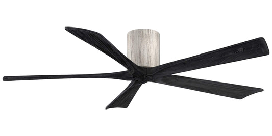 IR5H-BW-BK-60 Atlas Irene 60" Ceiling Fan in Barnwood tone with Matte Black Blades