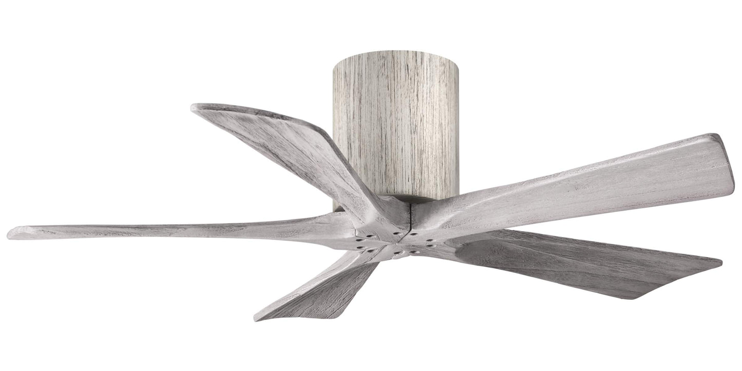 IR5H-BW-BW-42 Atlas Irene 42" Ceiling Fan in Barnwood tone with Barnwood Tone Blades