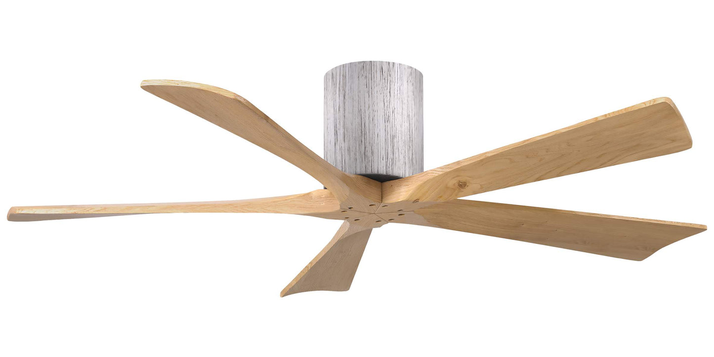 IR5H-BW-LM-52 Atlas Irene 52" Ceiling Fan in Barn Wood with Light Maple Blades