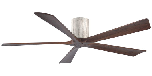 IR5H-BW-WA-60 Atlas Irene 60" Ceiling Fan in Barnwood tone with Walnut Blades