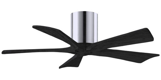 IR5H-CR-BK-42 Atlas Irene 42" Ceiling Fan in Polished Chrome with Matte Black Blades