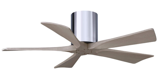 IR5H-CR-GA-42 Atlas Irene 42" Ceiling Fan in Polished Chrome with Gray Ash Blades