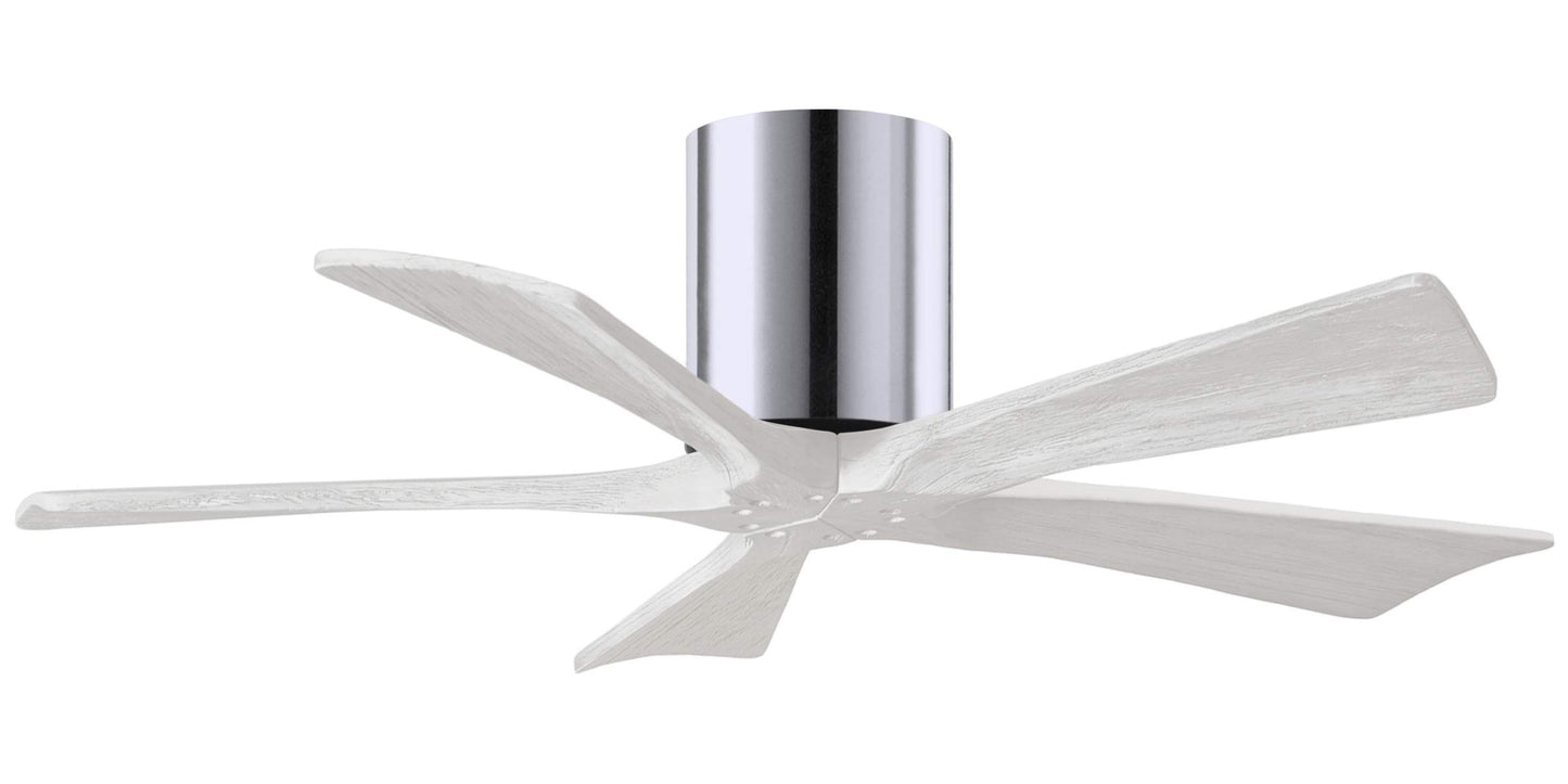 IR5H-CR-MWH-42 Atlas Irene 42" Ceiling Fan in Polished Chrome with Matte White Blades