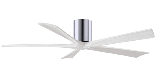 IR5H-CR-MWH-60 Atlas Irene 60" Ceiling Fan in Polished Chrome with Matte White Blades