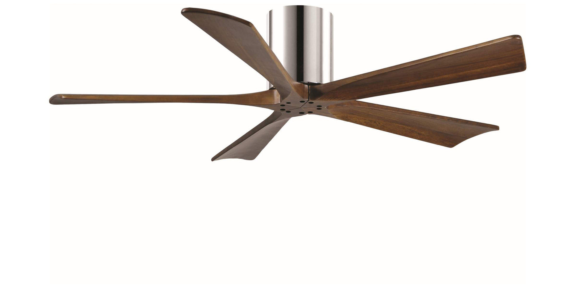 IR5H-CR-WA-52 Atlas Irene 52" Ceiling Fan in Polished Chrome with Walnut Tone Blades