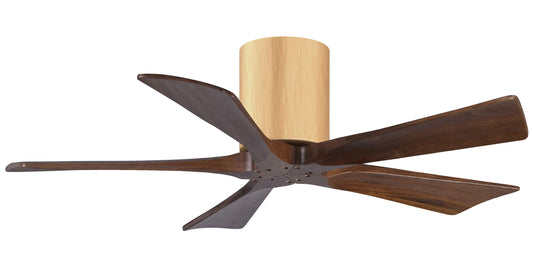 IR5H-LM-WA-42 Atlas Irene 42" Ceiling Fan in Light Maple with Walnut Blades