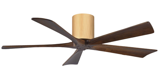 IR5H-LM-WA-52 Atlas Irene 52" Ceiling Fan in Light Maple with Walnut Blades