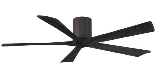 IR5H-TB-BK-60 Atlas Irene 60" Ceiling Fan in Textured Bronze with Matte Black Blades