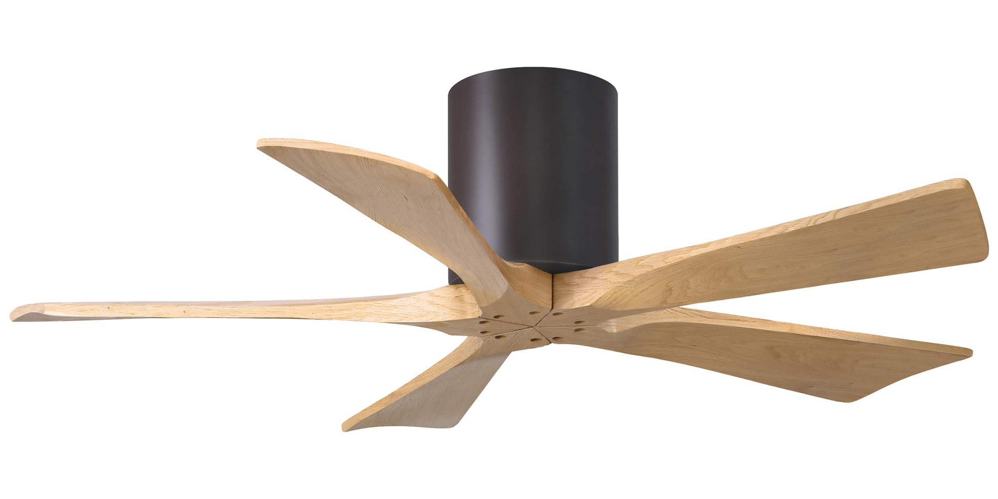 IR5H-TB-LM-42 Atlas Irene 42" Ceiling Fan in Textured Bronze with Light Maple Blades