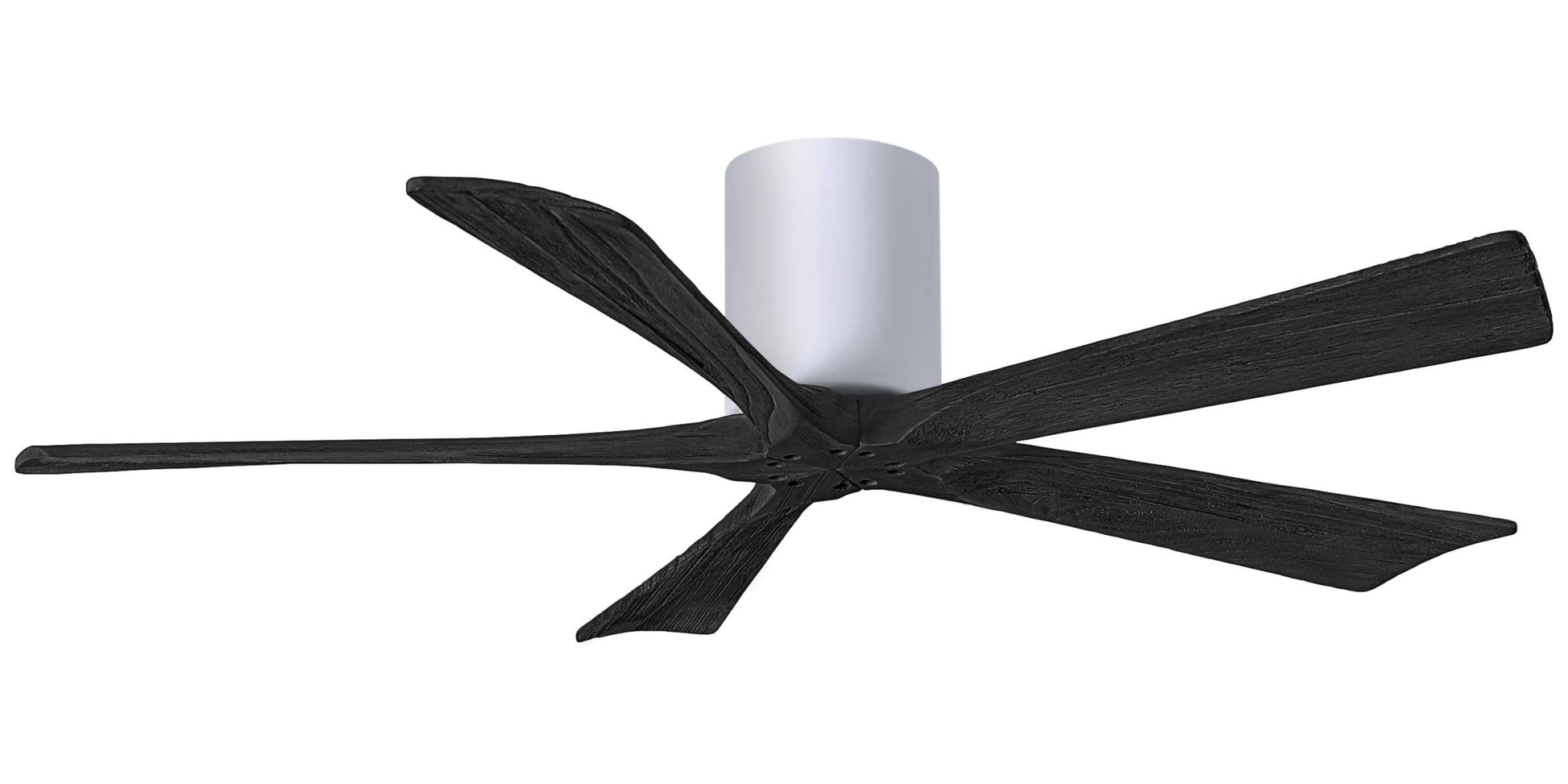 IR5H-WH-BK-52 Atlas Irene 52" Ceiling Fan in White with Matte Black Blades