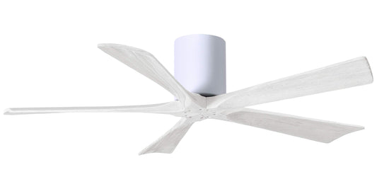 IR5H-WH-MWH-52 Atlas Irene 52" Ceiling Fan in White with Matte White Blades