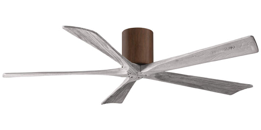 IR5H-WN-BW-60 Atlas Irene 60" Ceiling Fan in Walnut tone with Barnwood Tone Blades