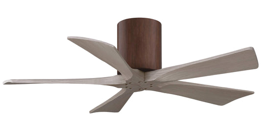 IR5H-WN-GA-42 Atlas Irene 42" Ceiling Fan in Walnut with Gray Ash Blades