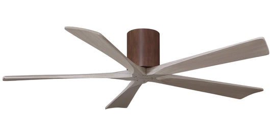 IR5H-WN-GA-60 Atlas Irene 60" Ceiling Fan in Walnut with Gray Ash Blades