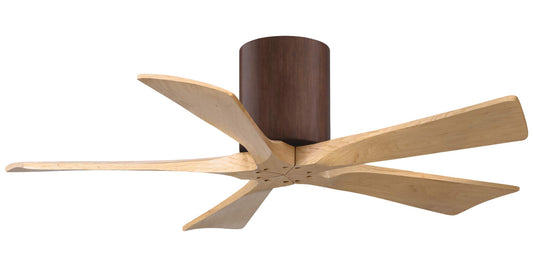 IR5H-WN-LM-42 Atlas Irene 42" Ceiling Fan in Walnut with Light Maple Blades