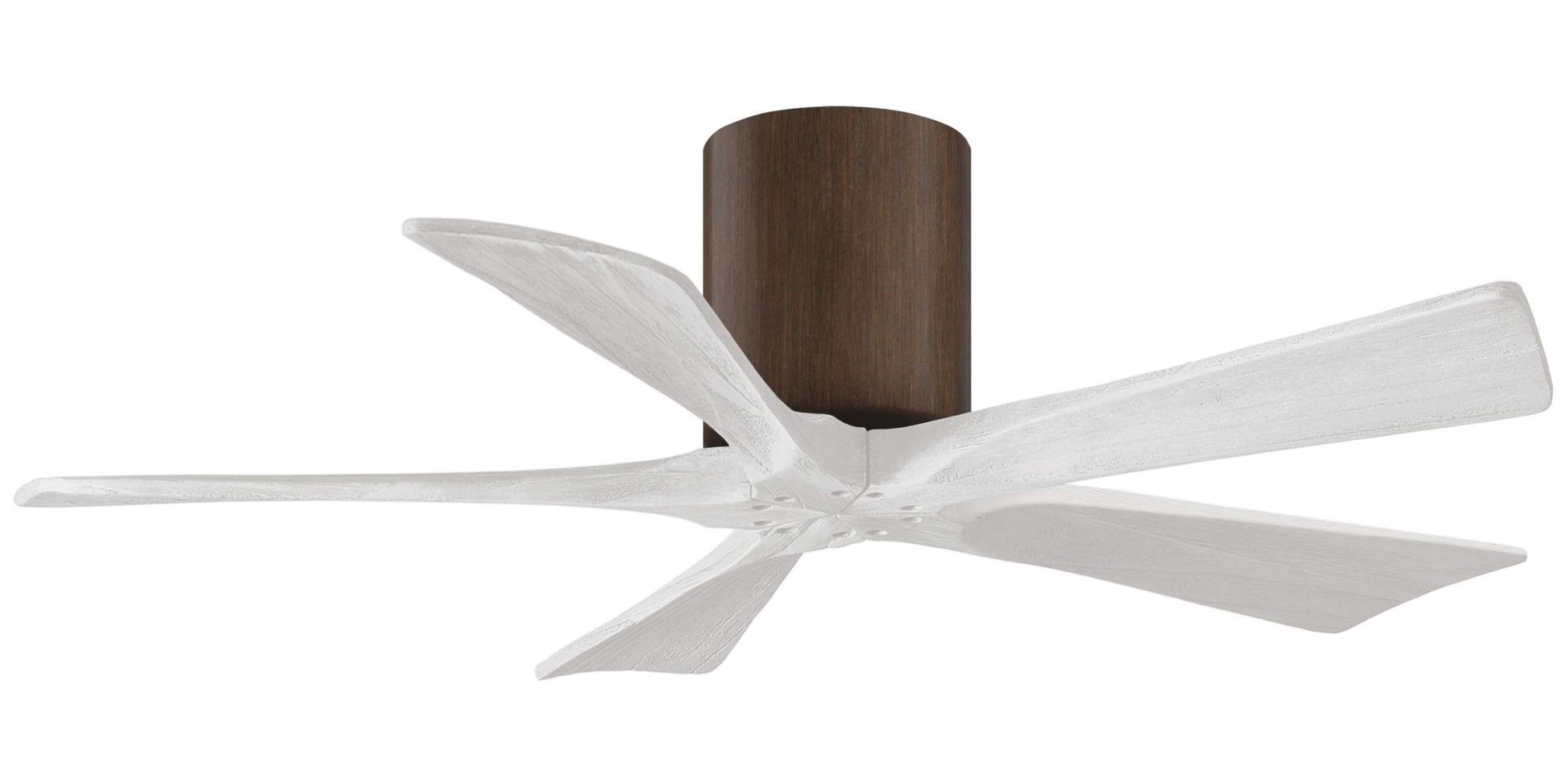 IR5H-WN-MWH-42 Atlas Irene 42" Ceiling Fan in Walnut tone with Matte White Blades