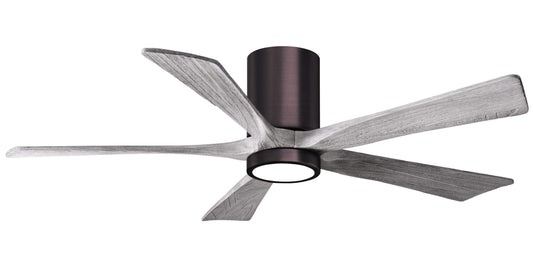 IR5HLK-BB-BW-52 Atlas Irene 52" Ceiling Fan in Brushed Bronze with Barnwood Tone Blades