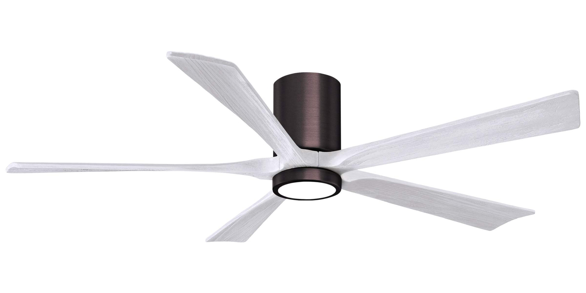 IR5HLK-BB-MWH-60 Atlas Irene 60" Ceiling Fan in Brushed Bronze with Matte White Blades