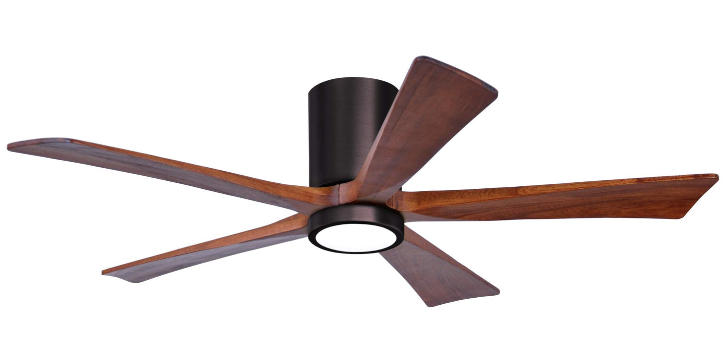 IR5HLK-BB-WA-52 Atlas Irene 52" Ceiling Fan in Brushed Bronze with Walnut Tone Blades