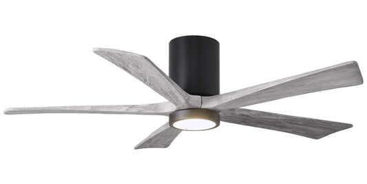 IR5HLK-BK-BW-52 Atlas Irene 52" Ceiling Fan in Matte Black with Barnwood Tone Blades