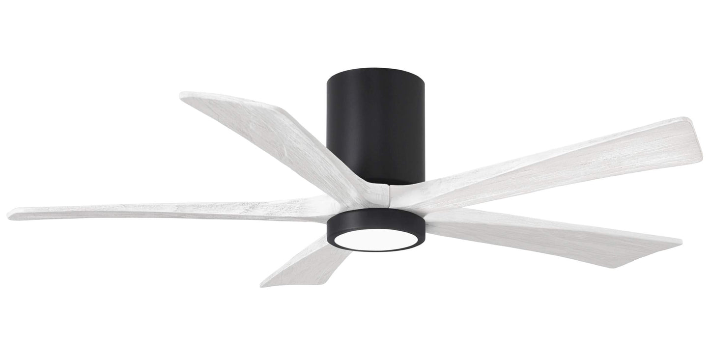 IR5HLK-BK-MWH-52 Atlas Irene 52" Ceiling Fan in Matte Black with Matte White Blades