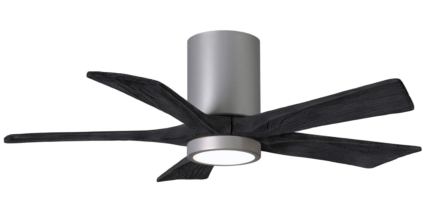 IR5HLK-BN-BK-42 Atlas Irene 42" Ceiling Fan in Brushed Nickel with Matte Black Blades