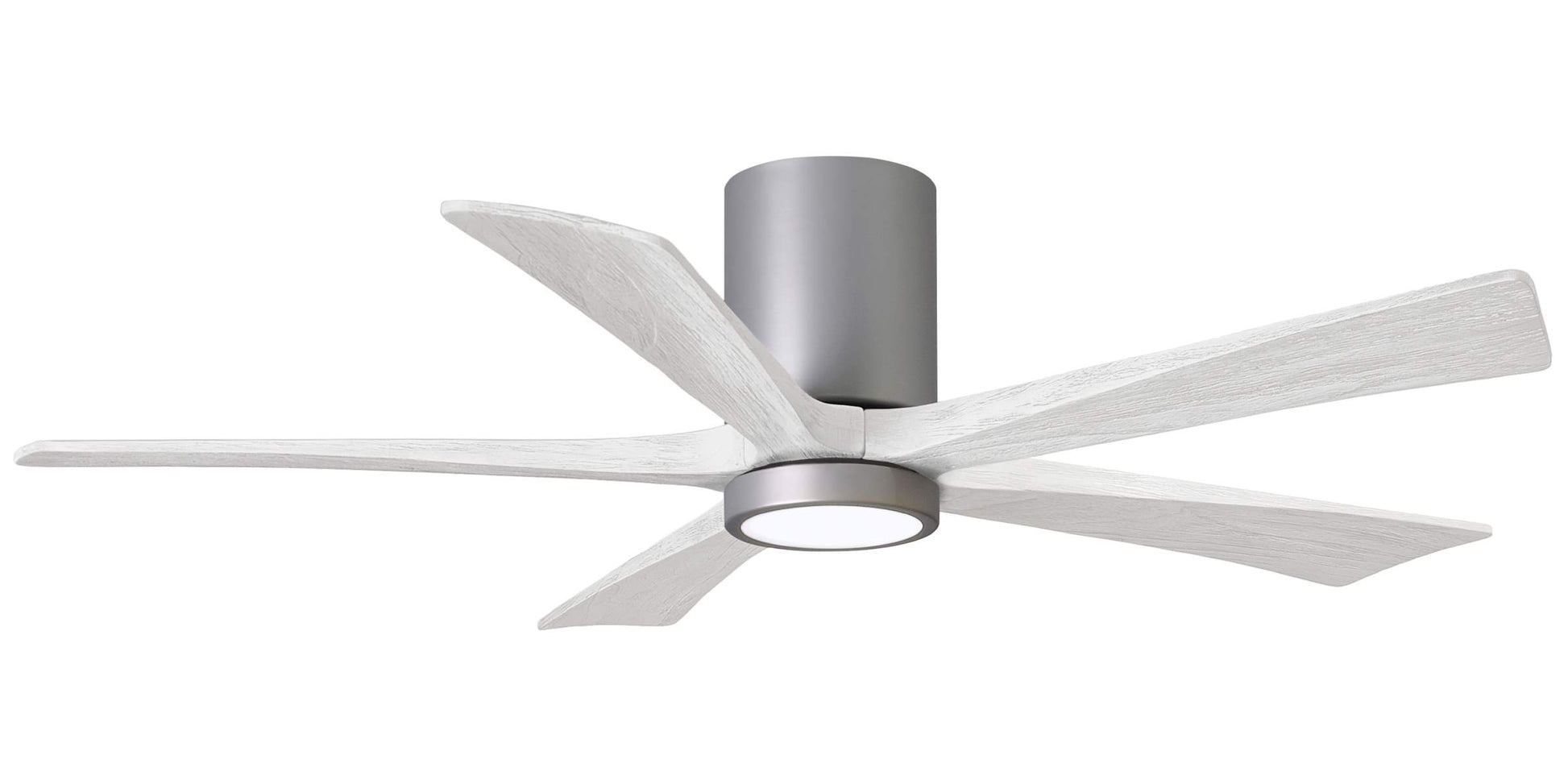 IR5HLK-BN-MWH-52 Atlas Irene 52" Ceiling Fan in Brushed Nickel with Matte White Blades