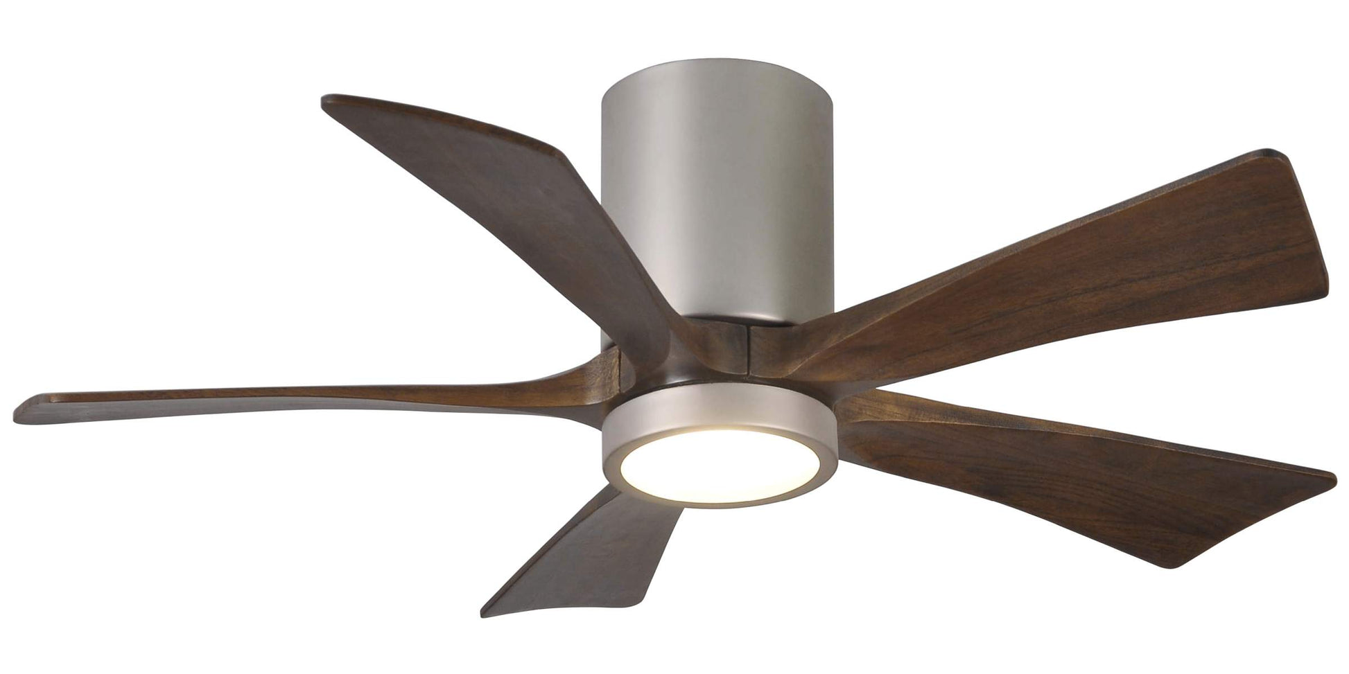 IR5HLK-BN-WA-42 Atlas Irene 42" Ceiling Fan in Brushed Nickel with Walnut Tone Blades