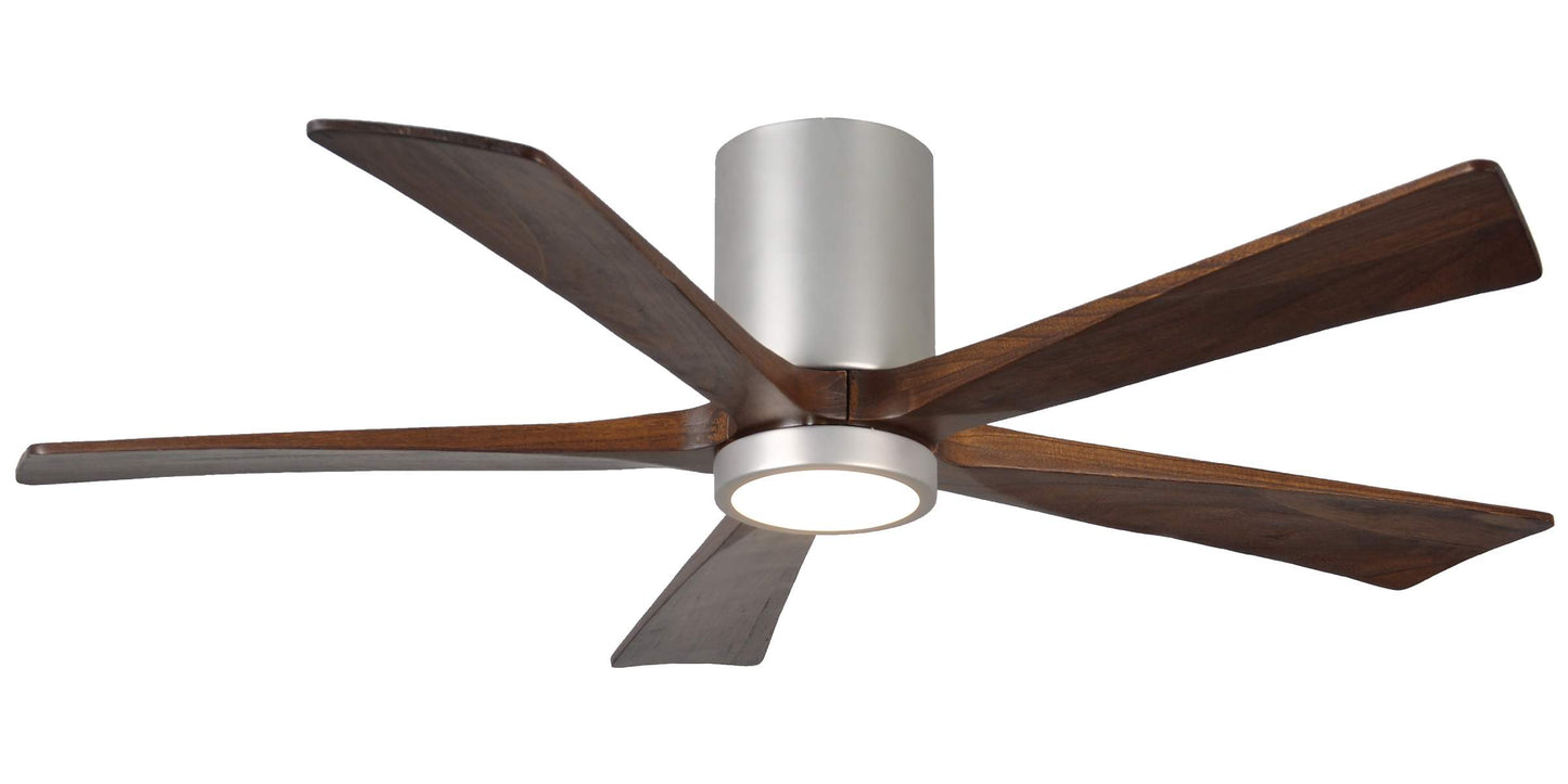 IR5HLK-BN-WA-52 Atlas Irene 52" Ceiling Fan in Brushed Nickel with Walnut Tone Blades