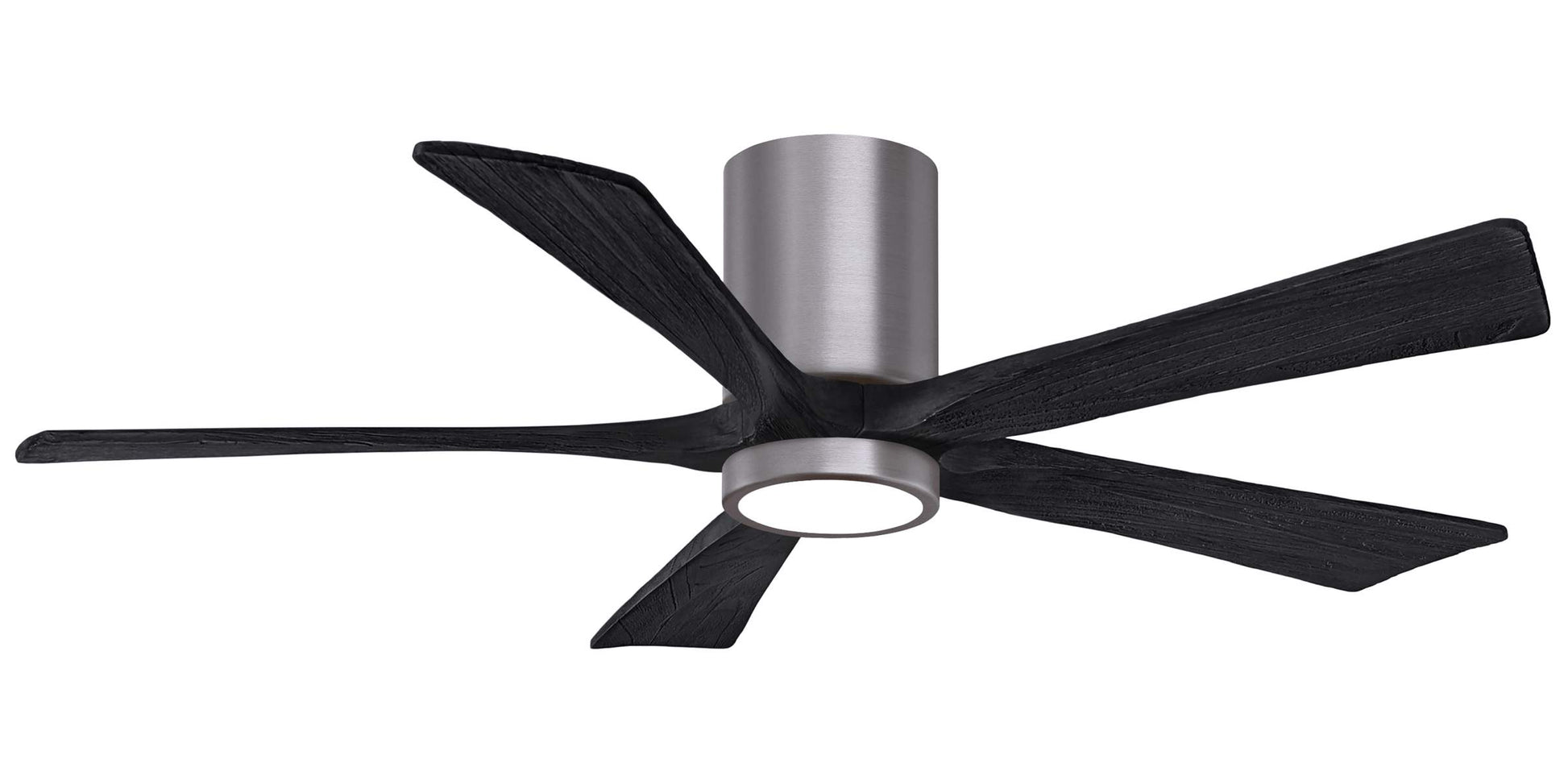 IR5HLK-BP-BK-52 Atlas Irene 52" Ceiling Fan in Brushed Pewter with Matte Black Blades