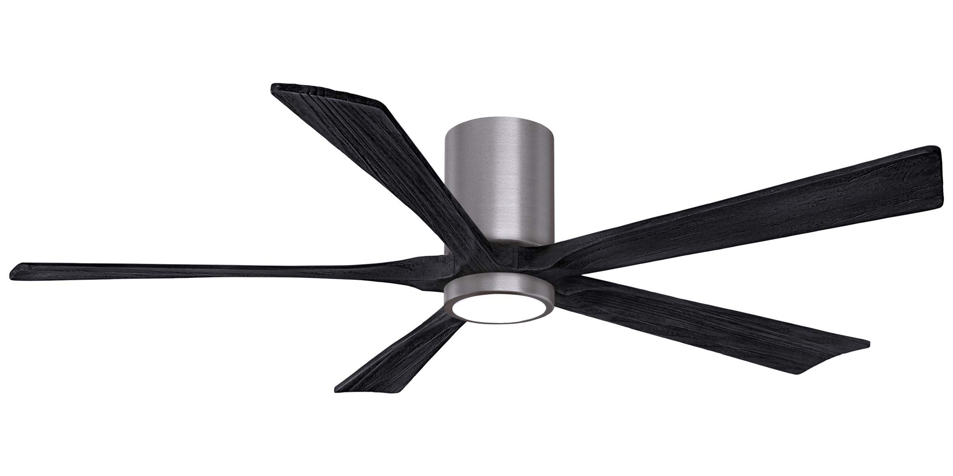 IR5HLK-BP-BK-60 Atlas Irene 60" Ceiling Fan in Brushed Pewter with Matte Black Blades