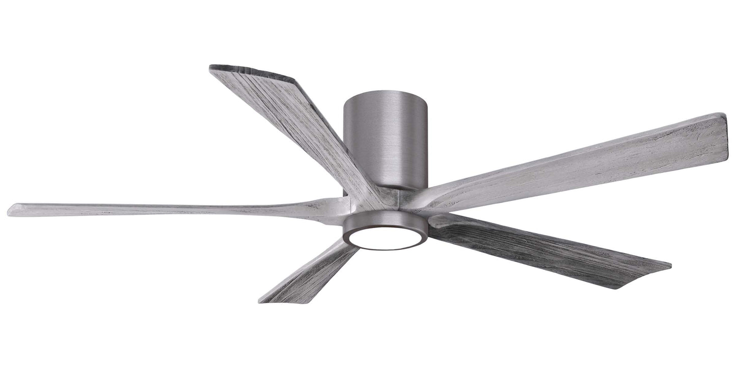 IR5HLK-BP-BW-60 Atlas Irene 60" Ceiling Fan in Brushed Pewter with Barn Wood Blades