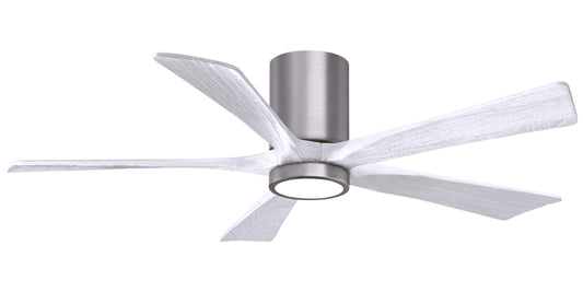 IR5HLK-BP-MWH-52 Atlas Irene 52" Ceiling Fan in Brushed Pewter with Matte White Blades