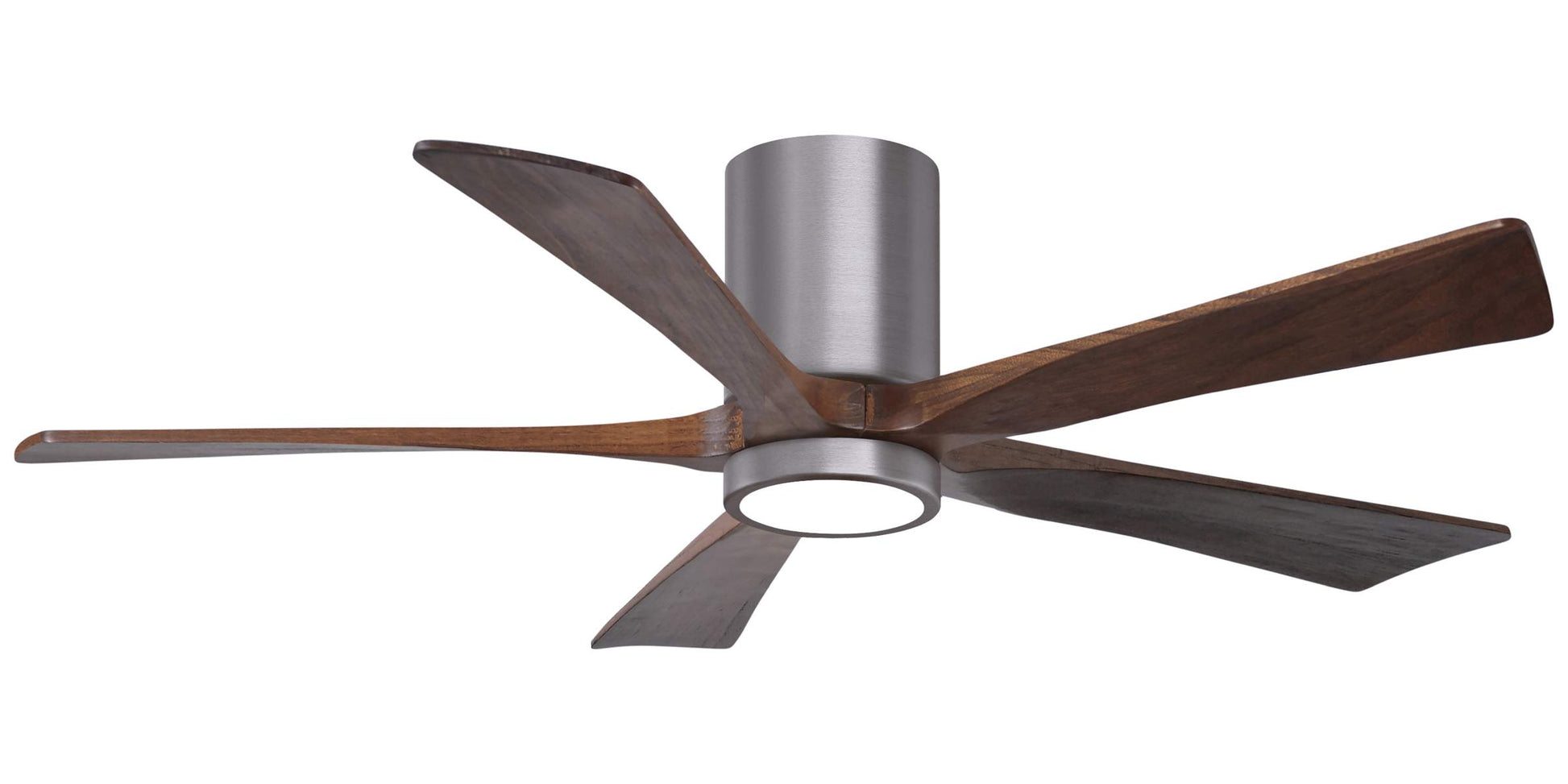 IR5HLK-BP-WA-52 Atlas Irene 52" Ceiling Fan in Brushed Pewter with Walnut  Blades