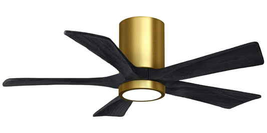 IR5HLK-BRBR-BK-42 Atlas Irene 42" Ceiling Fan in Brushed Brass with Matte Black Blades