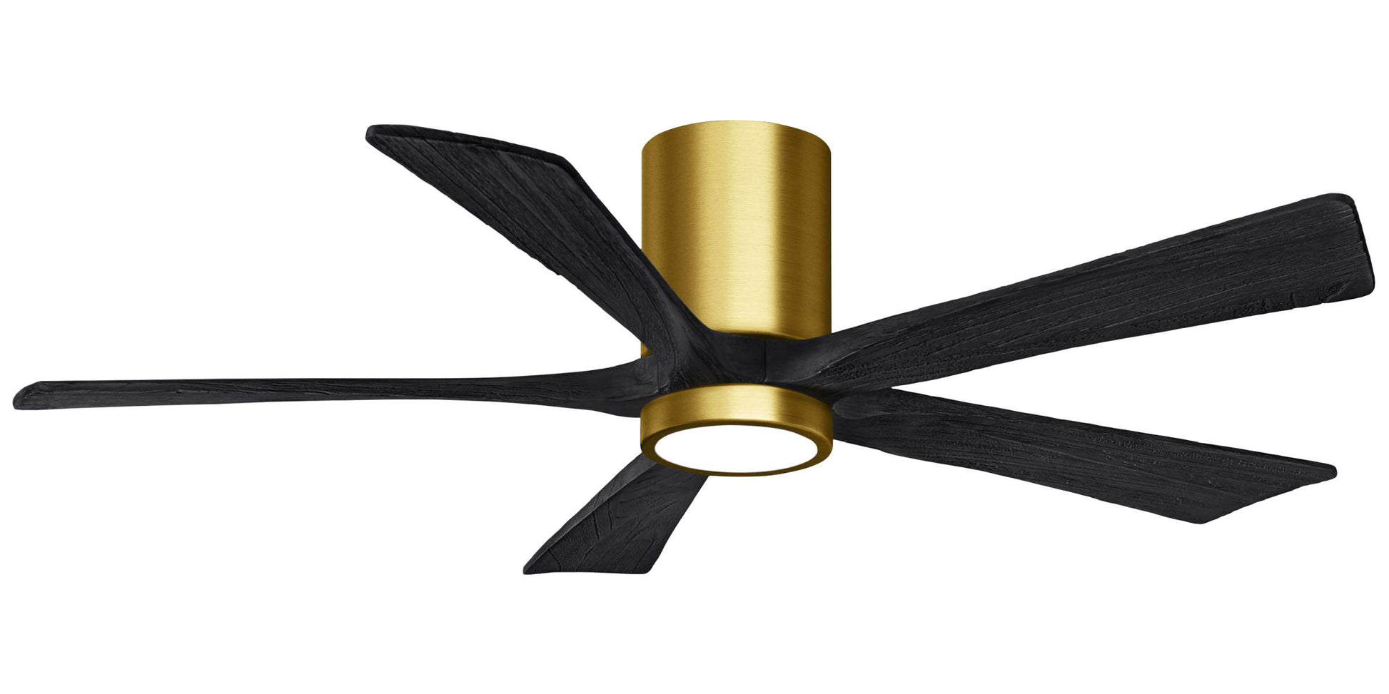 IR5HLK-BRBR-BK-52 Atlas Irene 52" Ceiling Fan in Brushed Brass with Matte Black Blades