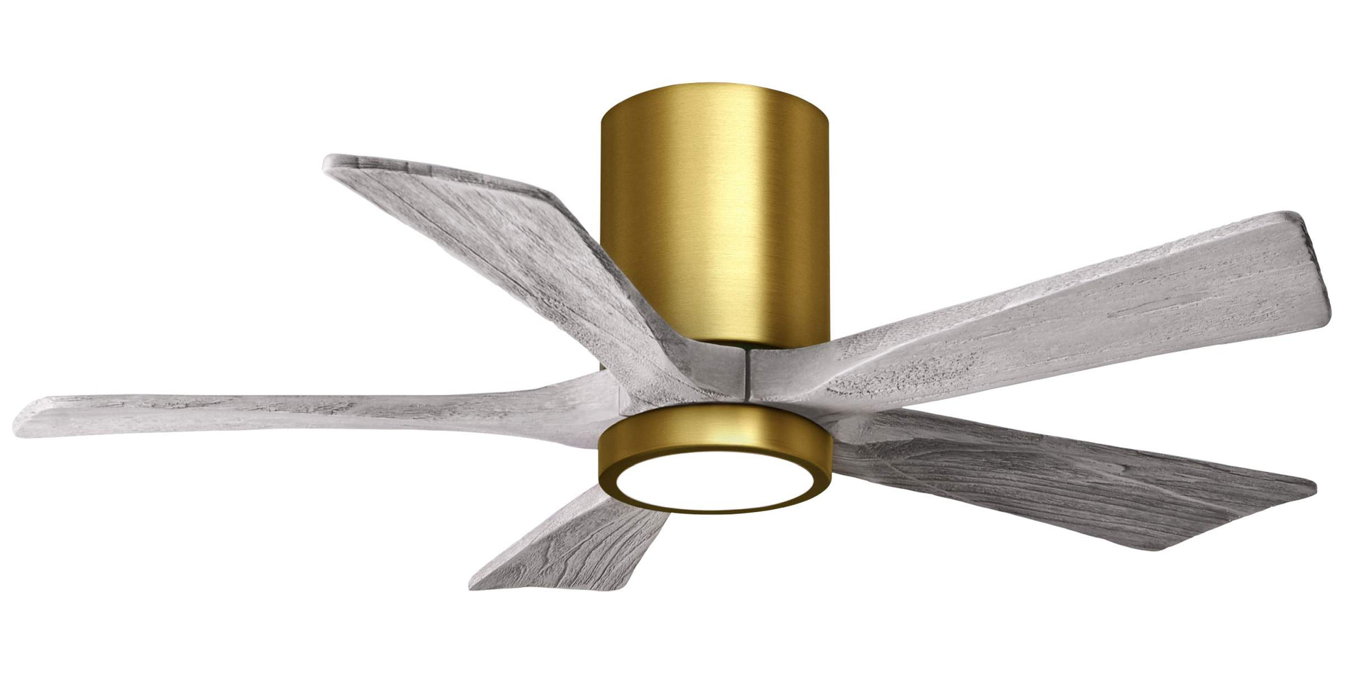 IR5HLK-BRBR-BW-42 Atlas Irene 42" Ceiling Fan in Brushed Brass with Barnwood Tone Blades