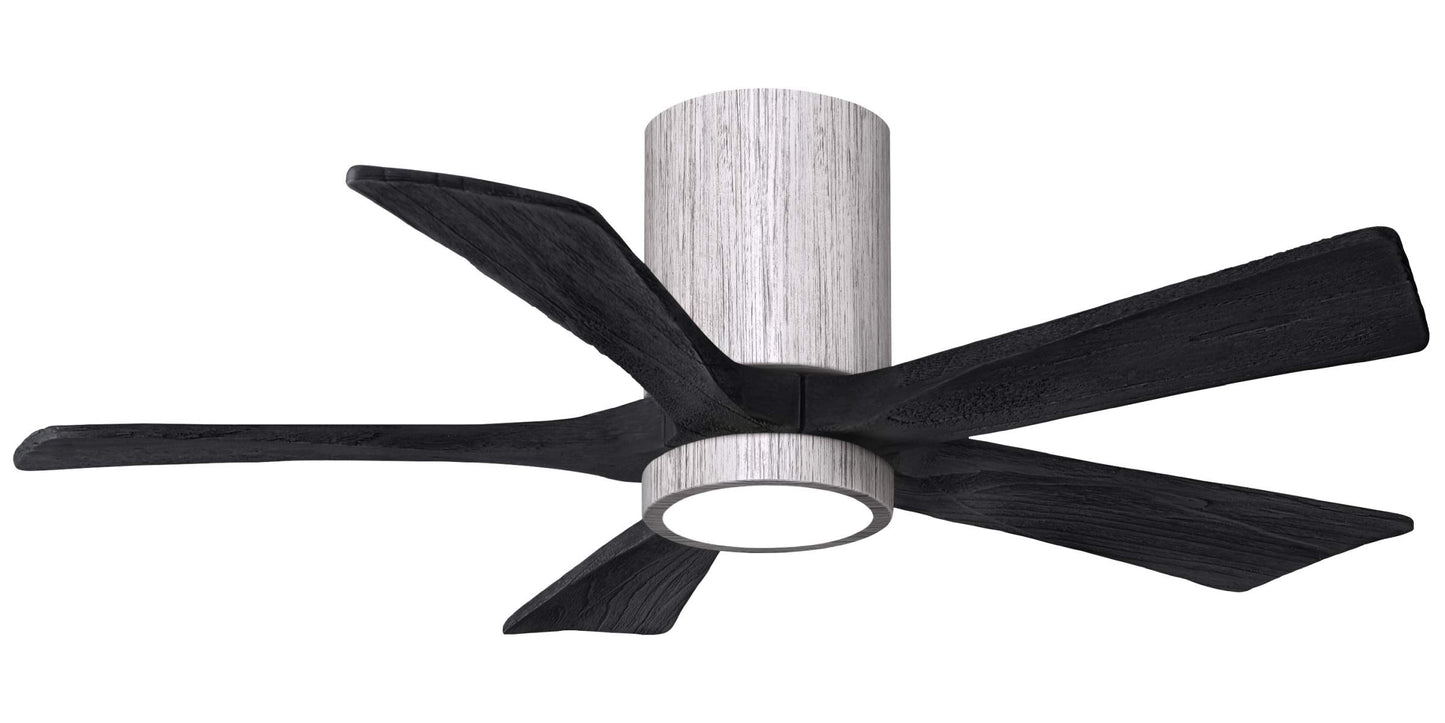 IR5HLK-BW-BK-42 Atlas Irene 42" Ceiling Fan in Barnwood Tone with Matte Black Blades