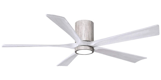 IR5HLK-BW-MWH-60 Atlas Irene 60" Ceiling Fan in Barnwood Tone with Matte White Blades