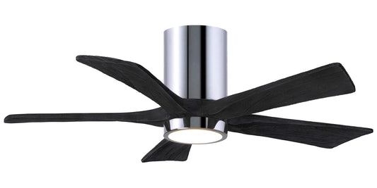 IR5HLK-CR-BK-42 Atlas Irene 42" Ceiling Fan in Polished Chrome with Matte Black Blades