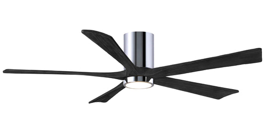 IR5HLK-CR-BK-60 Atlas Irene 60" Ceiling Fan in Polished Chrome with Matte Black Blades