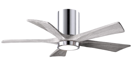 IR5HLK-CR-BW-42 Atlas Irene 42" Ceiling Fan in Polished Chrome with Barnwood Tone Blades