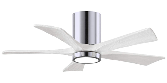 IR5HLK-CR-MWH-42 Atlas Irene 42" Ceiling Fan in Polished Chrome with Matte White Blades